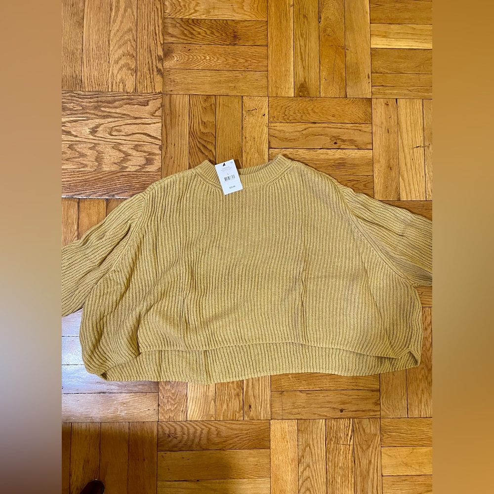 Cotton On mustard cropped sweater